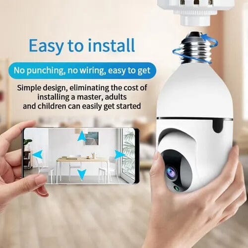 Camara Ip Tipo Bombillo 360º Robotica Wifi Vision Nocturna Camara Ip Tipo Bombillo 360º Robotica Wifi Vision Nocturna Minha loja 