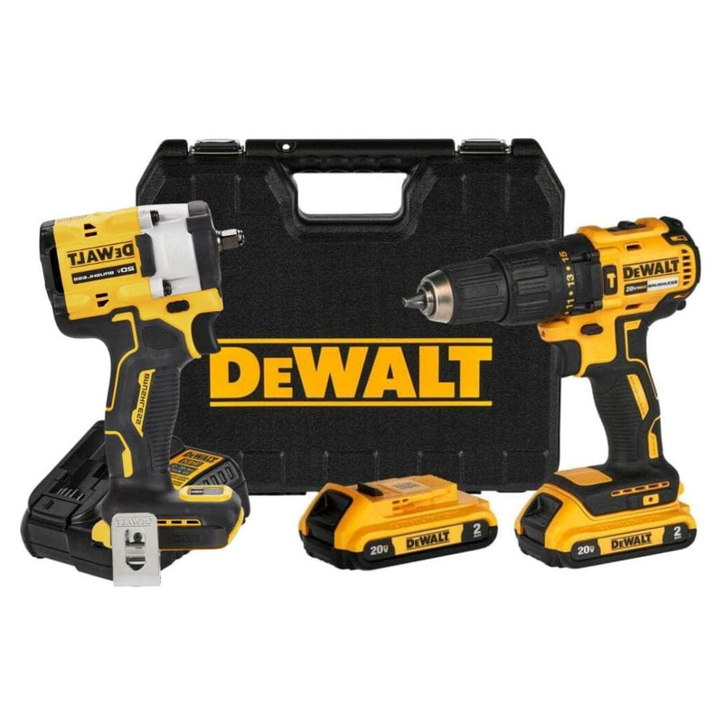 KIT DEWALT ORIGINAL | Taladro & Pistola De Impacto | 26 Accesorios De Regalo + 2 Baterias - Balck Friday 🔥 Herramientas Tienda Núcleo 