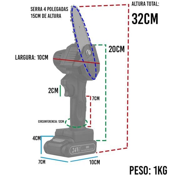 Mini Motosierra Portátil SierraPRO™ Eléctrica Mini Motosierra Portátil SierraPRO™ Eléctrica Minha loja 