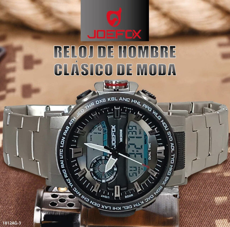 RELOJ JOEFOX DOBLE HORA Moda, Bisutería Minha loja 